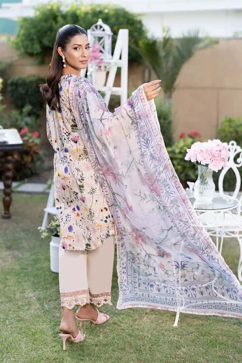3 Piece - Embroidered Chinkari Suit - alternate view