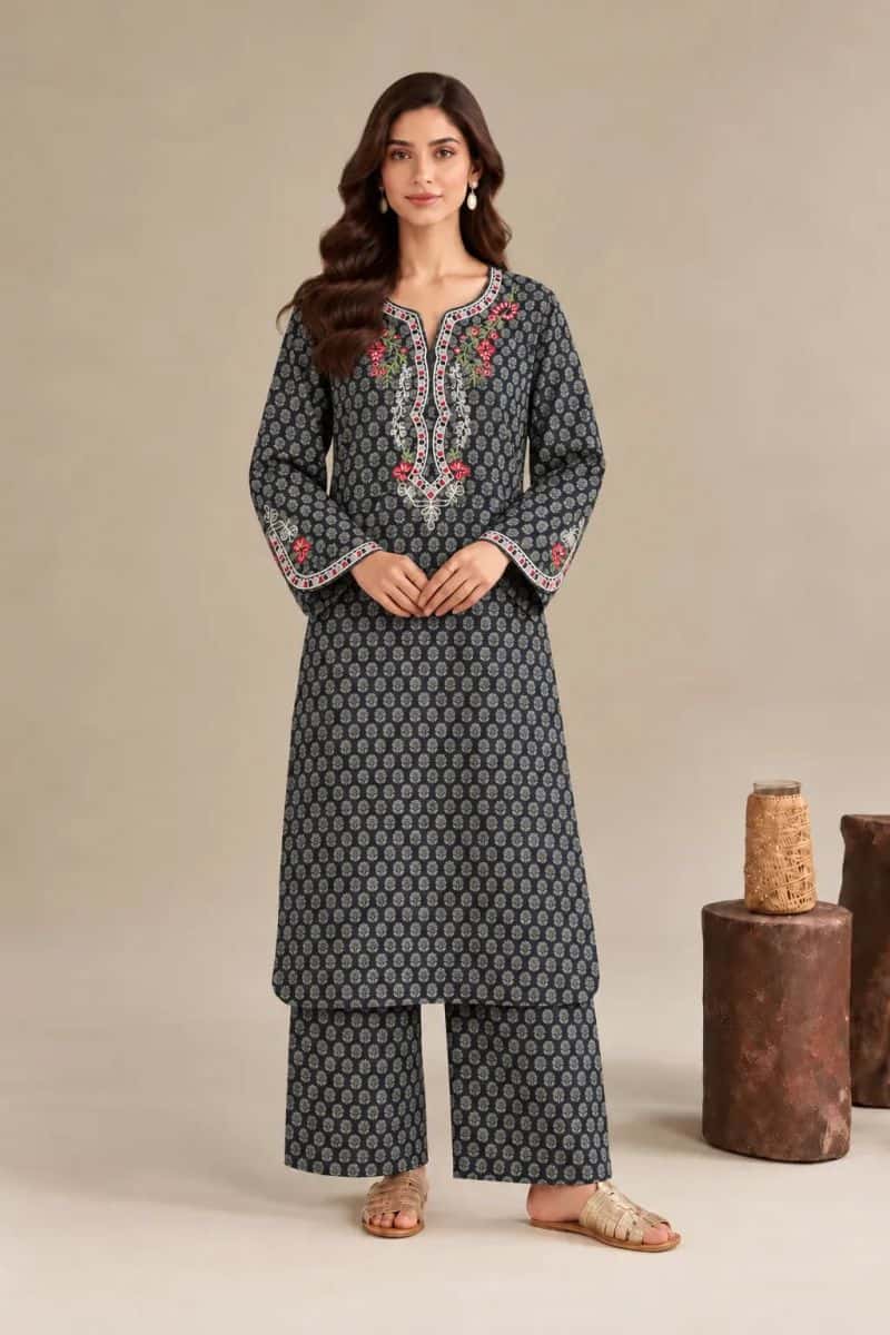 2 - Piece Printed Cambric Suit