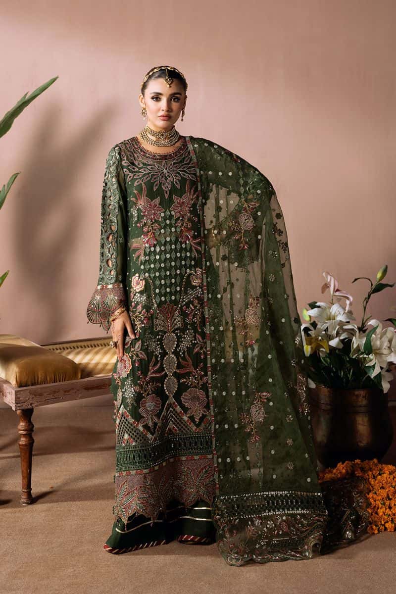 Embroidered Chiffon Unstitched Suit