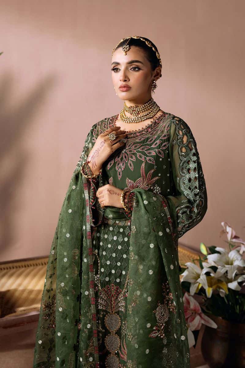 Embroidered Chiffon Unstitched Suit - alternate view