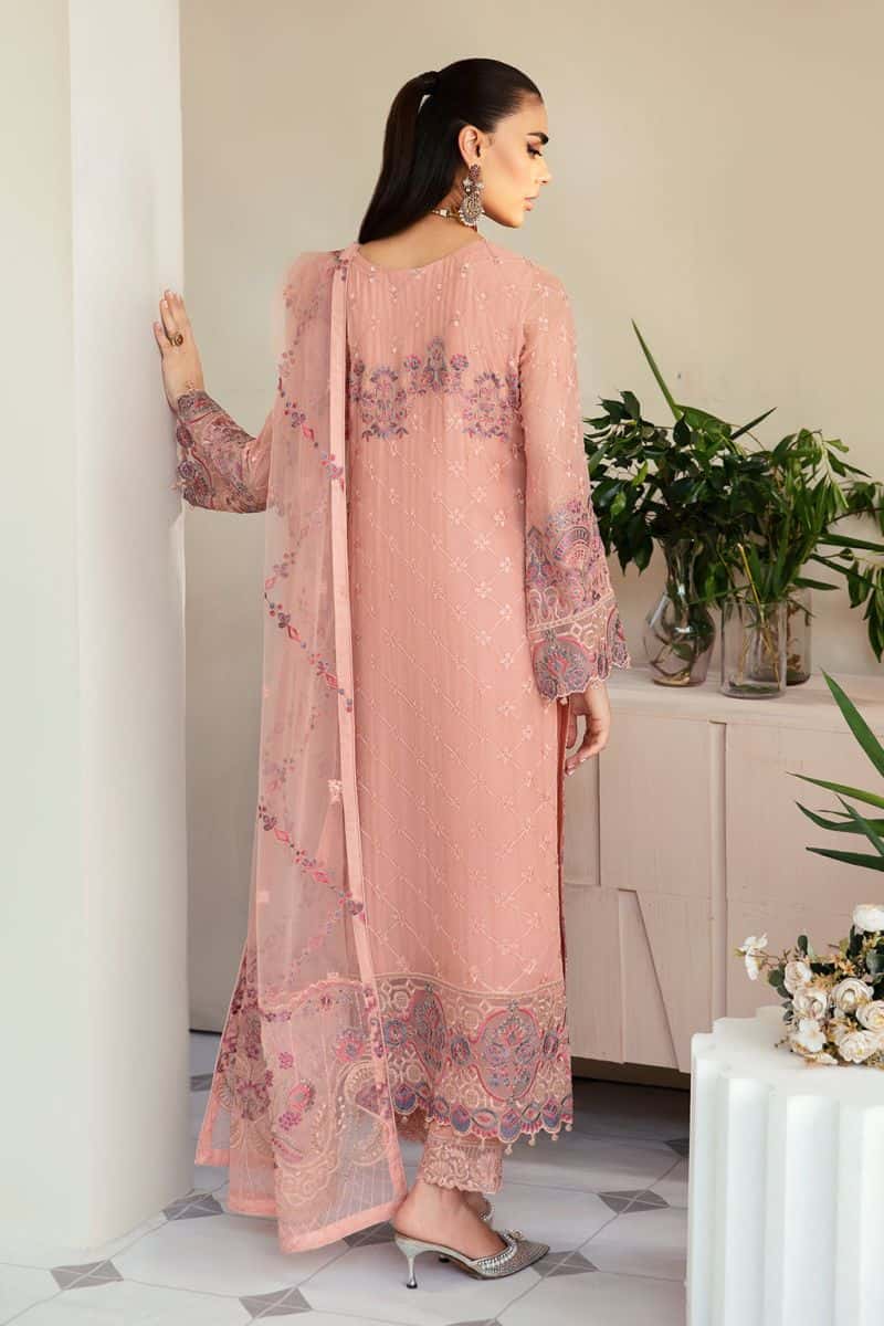 Embroidered Chiffon Unstitched Suit - alternate view