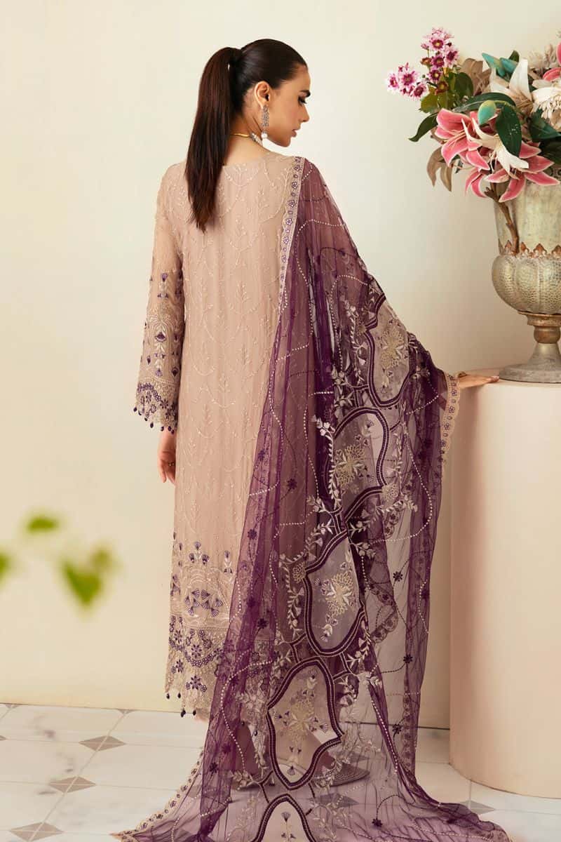 Embroidered Chiffon Unstitched Suit - alternate view