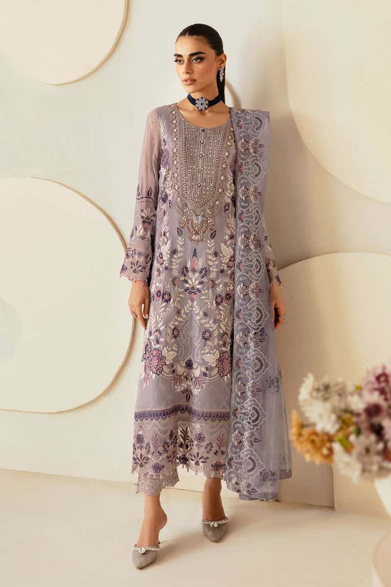 Embroidered Chiffon Unstitched Suit