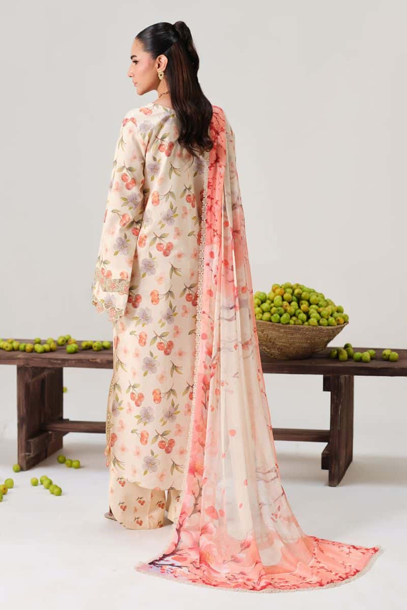 Embroidered Lawn Unstitched Suit - alternate view