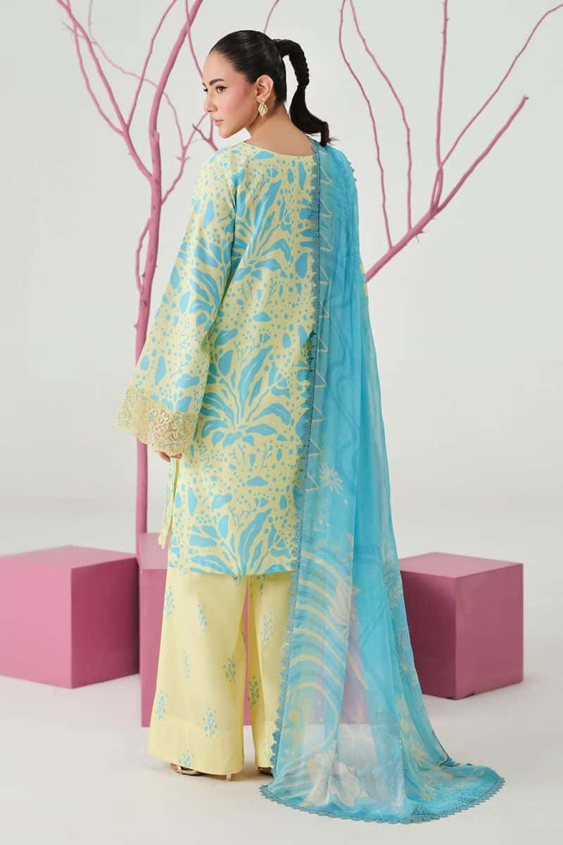 Embroidered Lawn Unstitched Suit - alternate view
