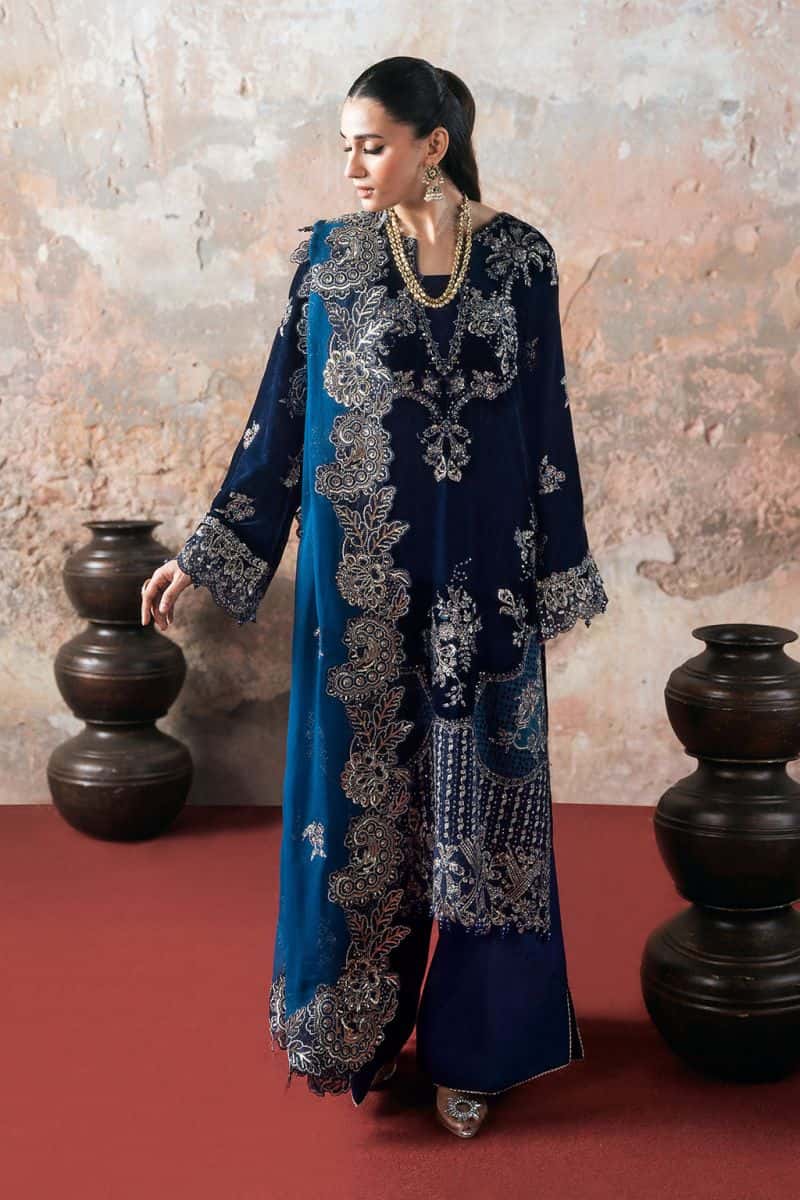 Embroidered Chiffon Unstitched Suit
