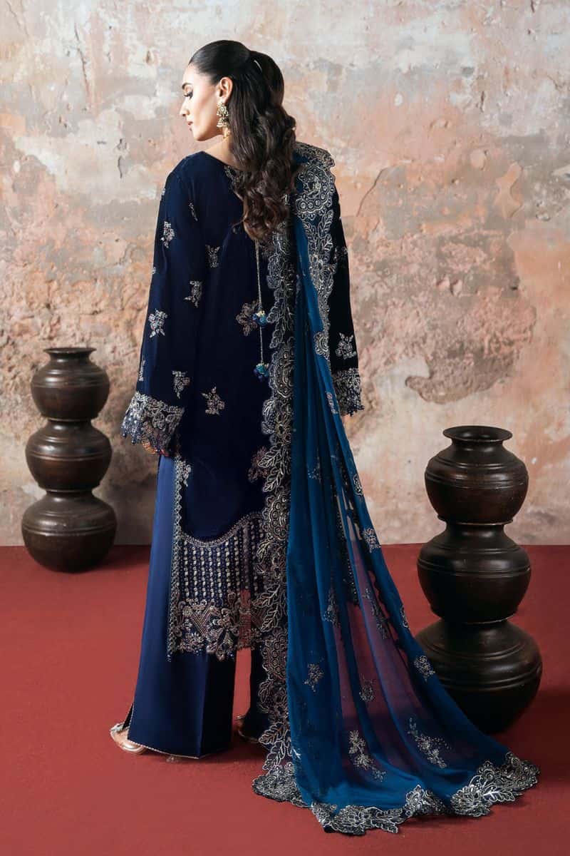 Embroidered Chiffon Unstitched Suit - alternate view