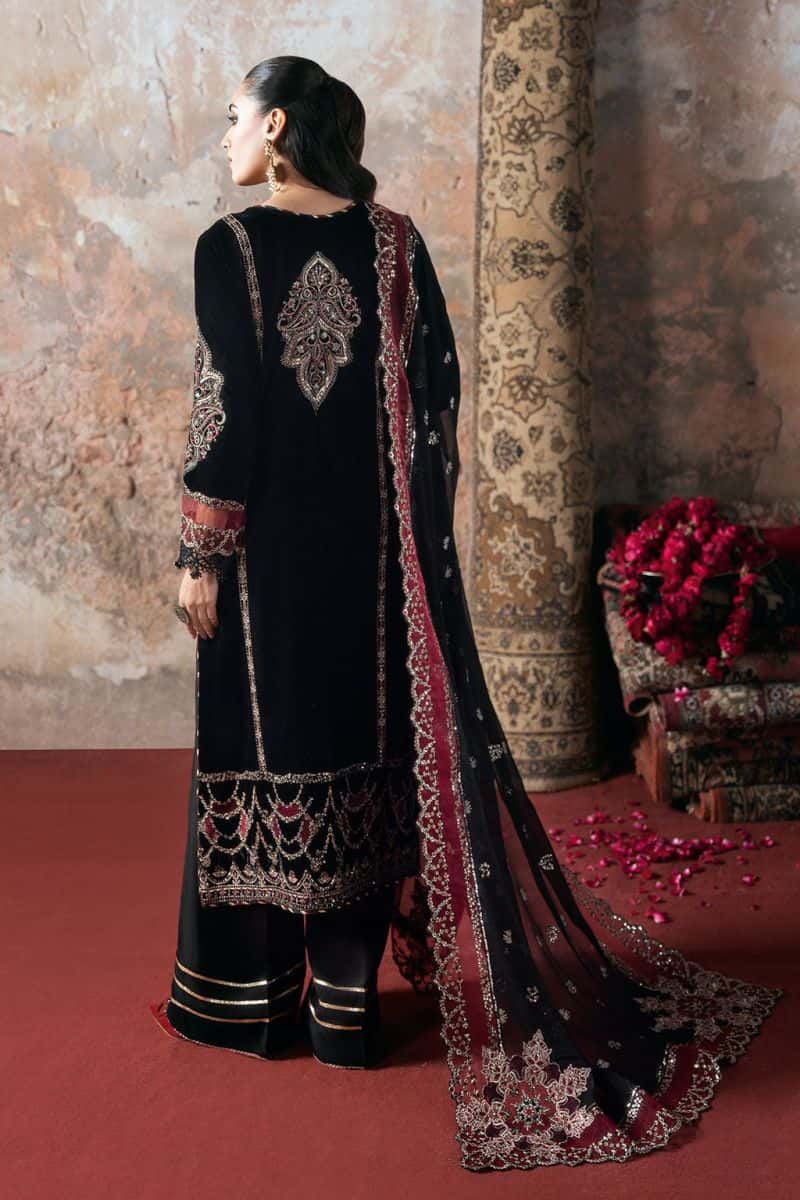 Embroidered Chiffon Unstitched Suit - alternate view