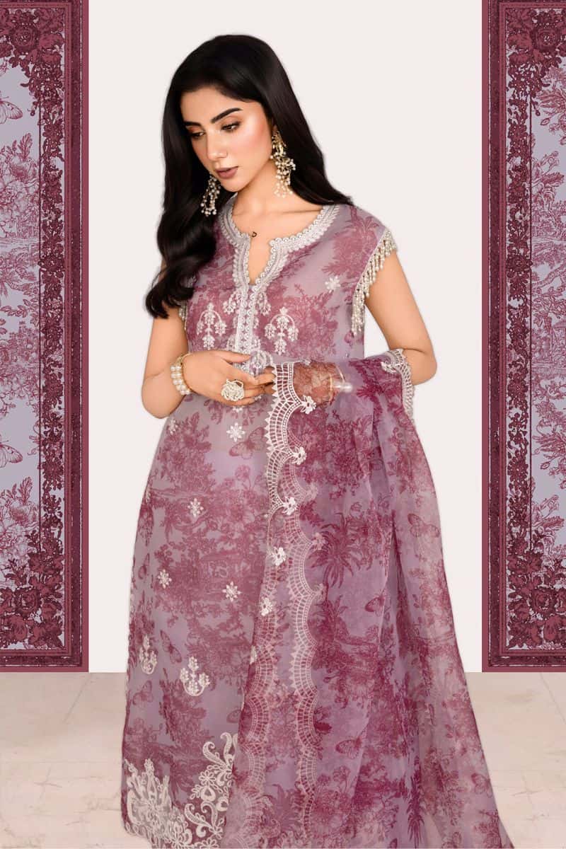 GUL - 2PC ORGANZA & LAWN EID FESTIVE PRET