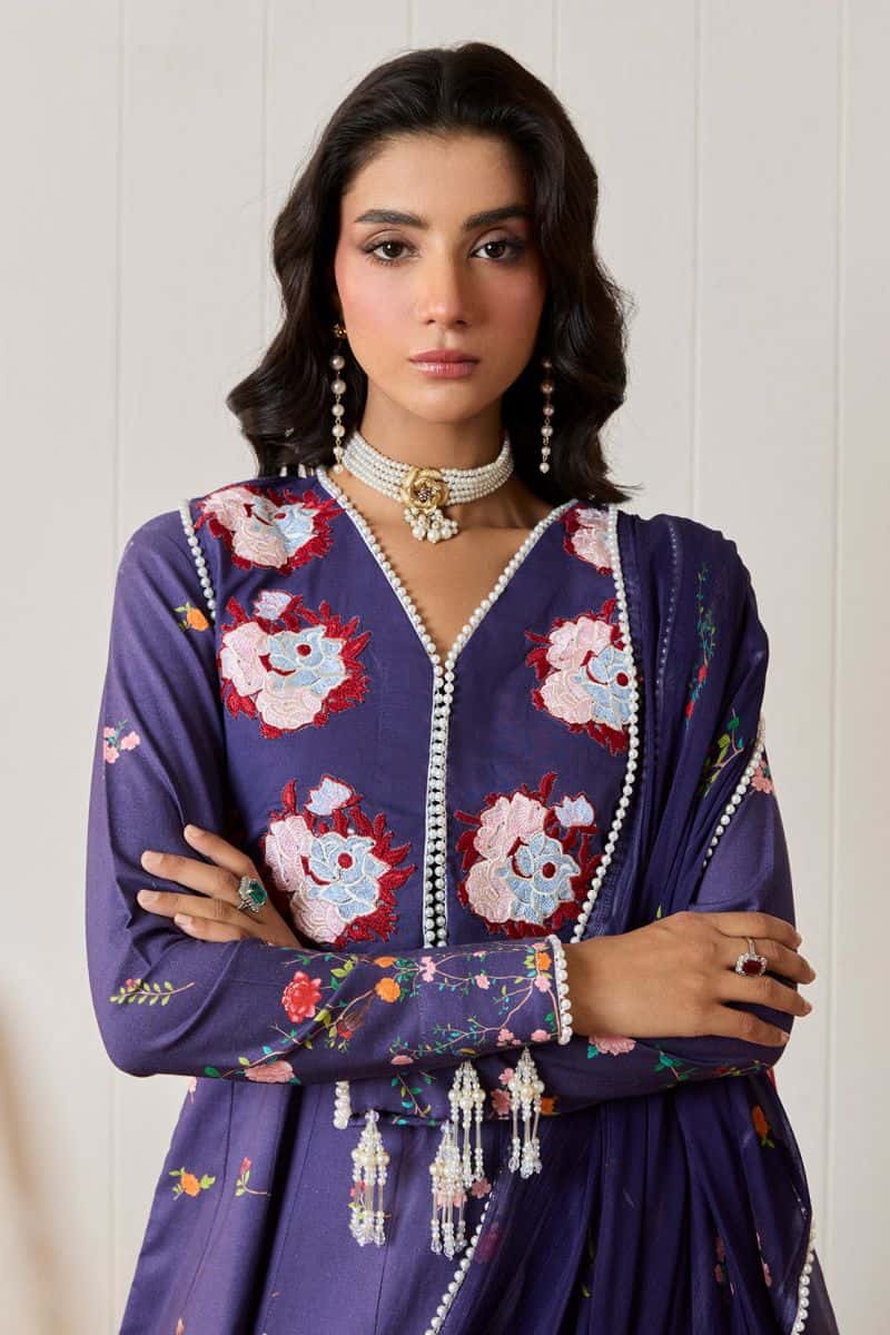 GULRUKH – 2PC LAWN & CHIFFON LUXURY PRET