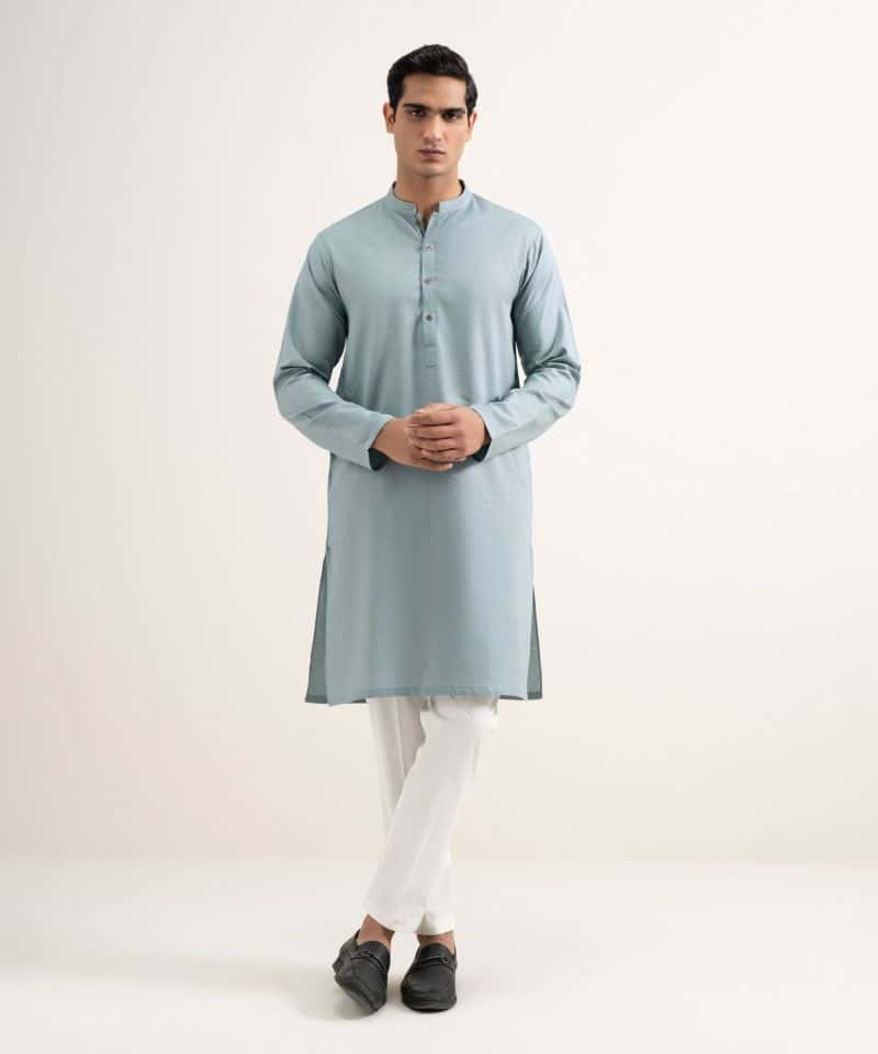 Cotton Jacquard Kurta