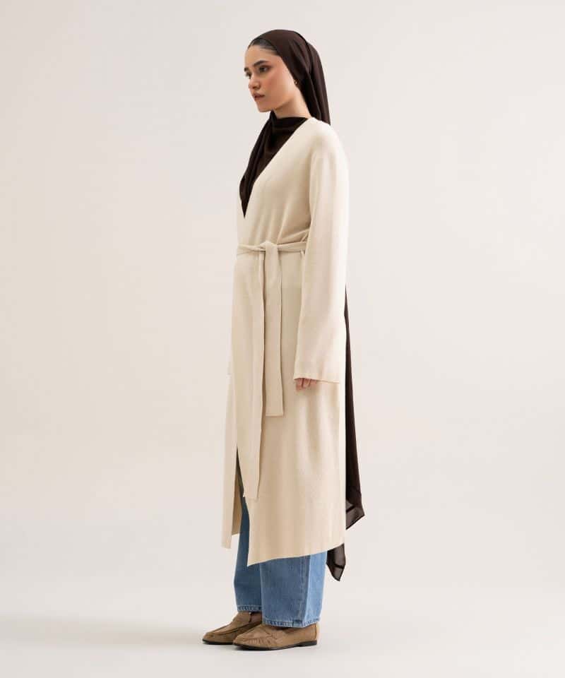 Sweater-Knit Abaya Set - alternate view