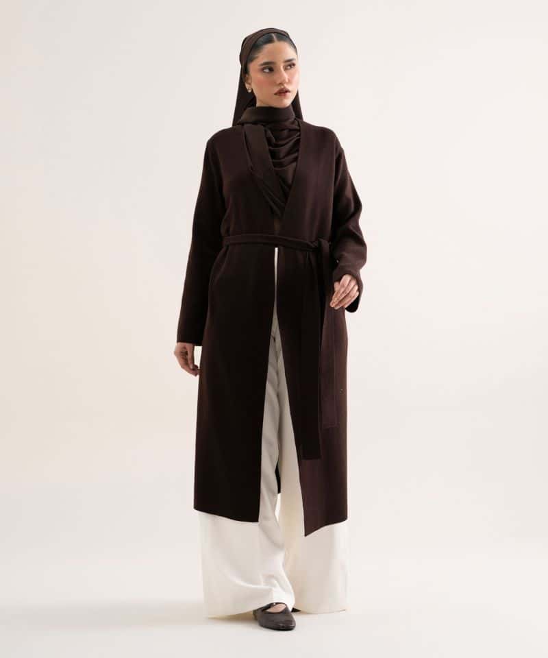 Sweater-Knit Abaya Set