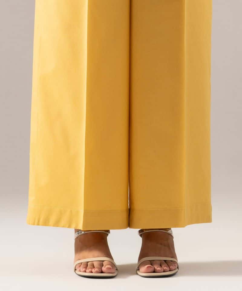 Solid Cotton Viscose Culottes - alternate view