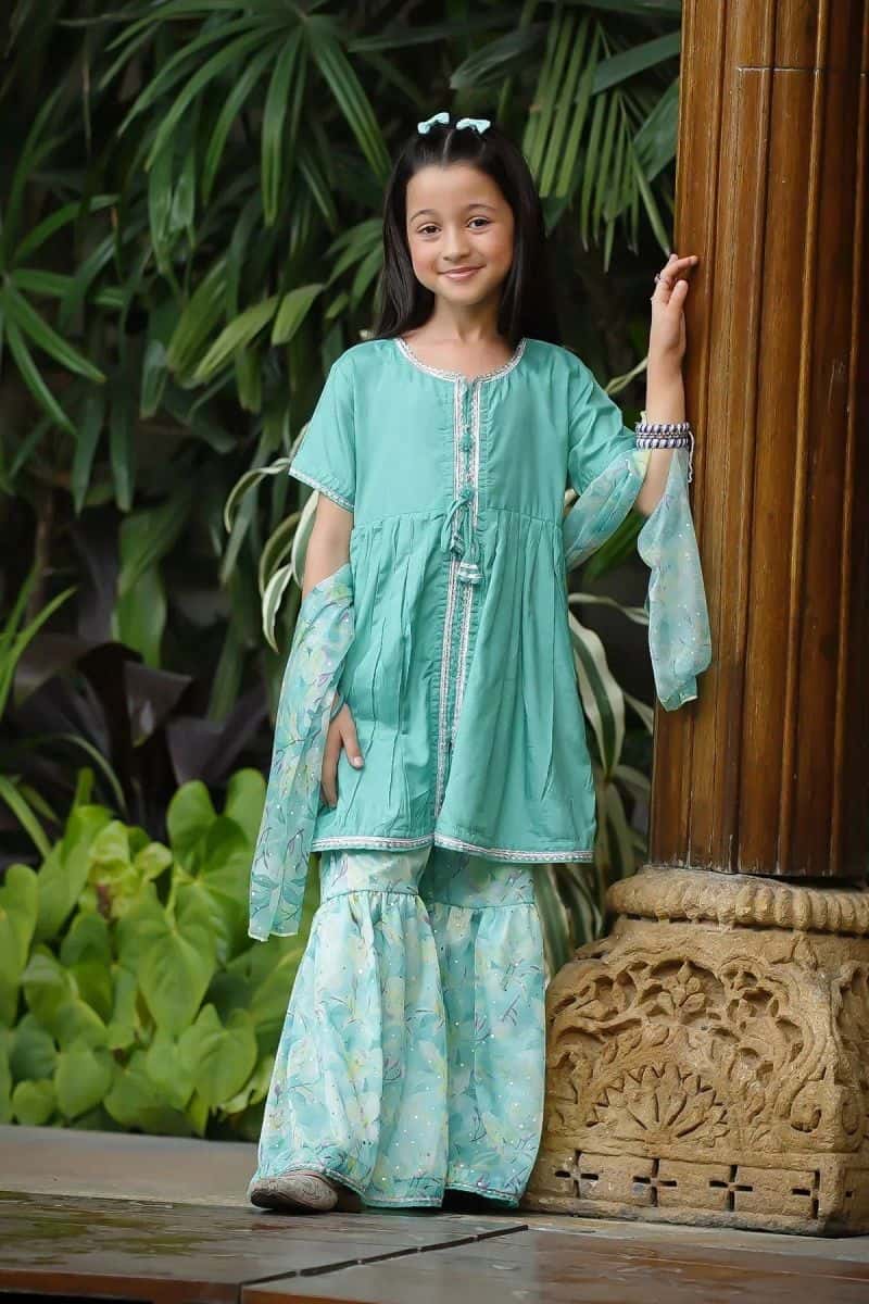 Cotton Silk Embellished 3 Pc Suit