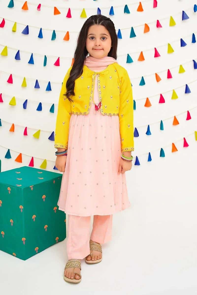 Chiffon Embroidered 3 Pc Suit