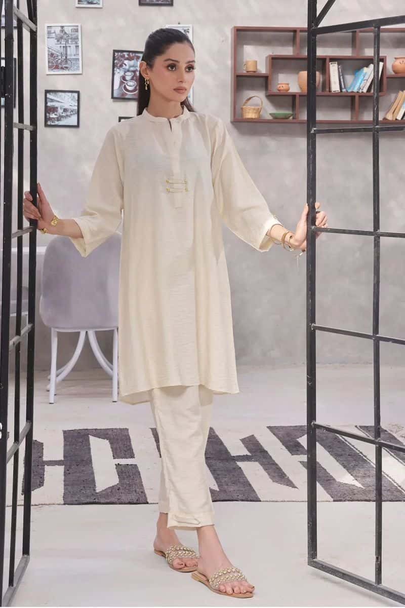 Cotton Yarn Womens 2 Pc Suit