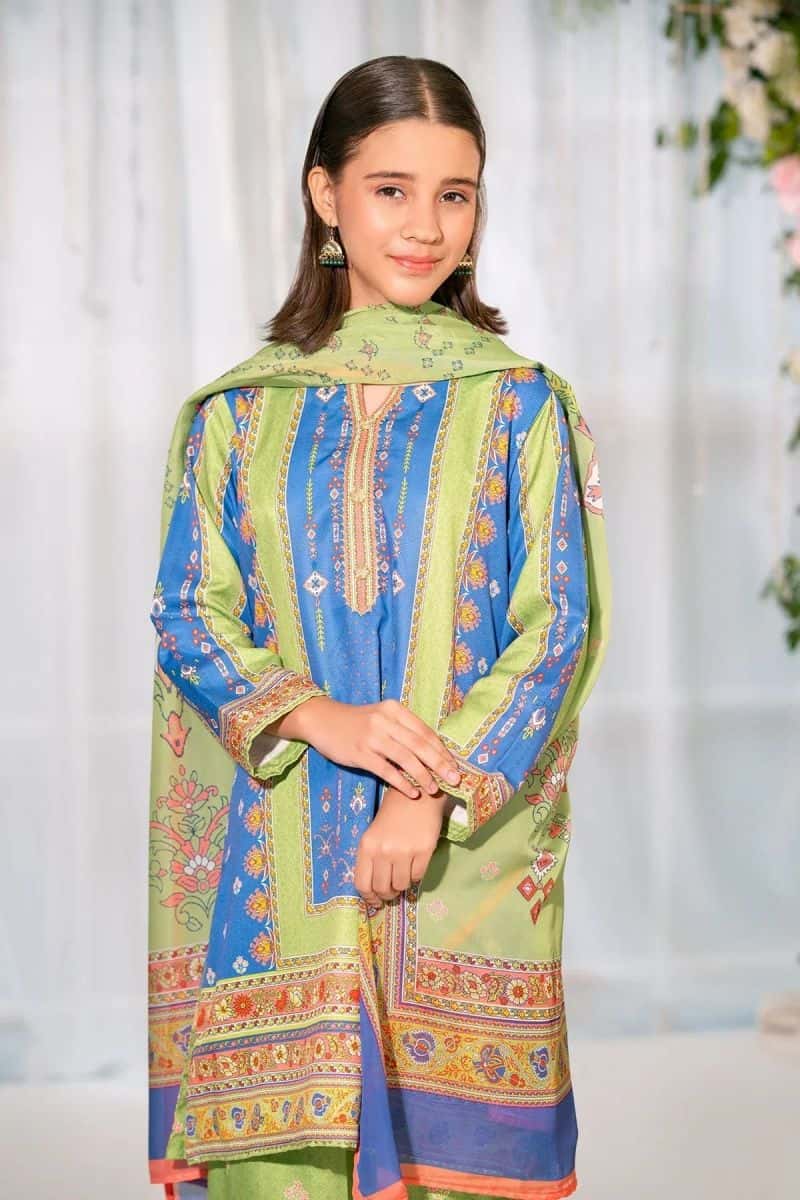 Herringbone Digital Printed 3 Pc Suit - alternate view