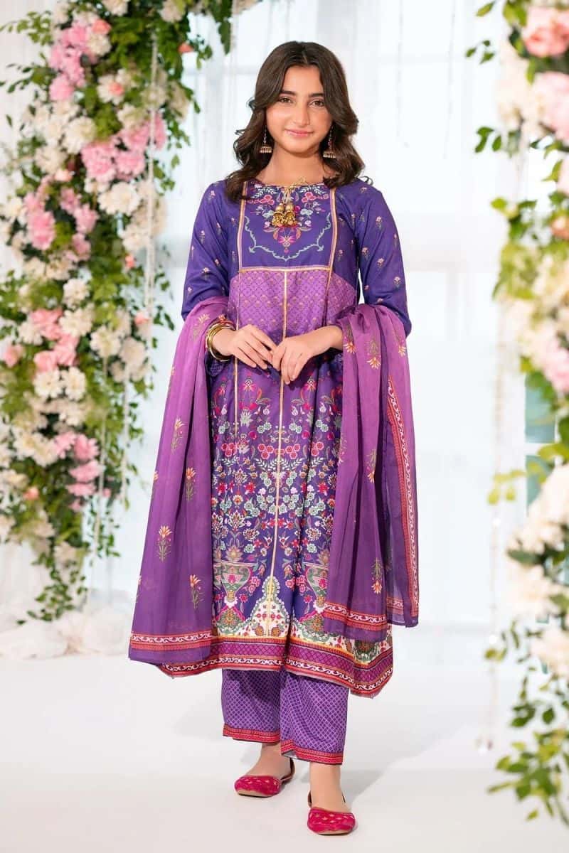Herringbone Digital Printed 3 Pc Suit
