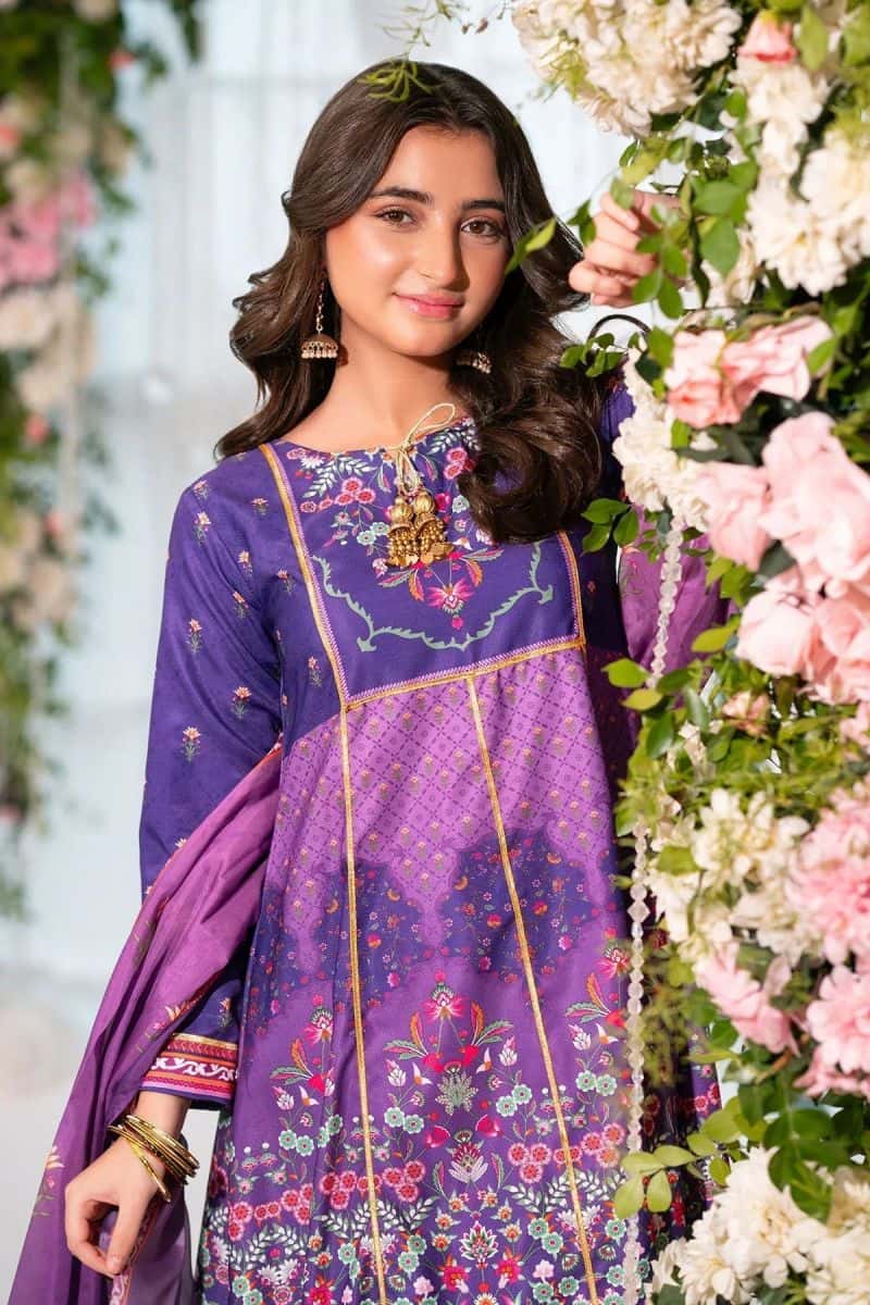 Herringbone Digital Printed 3 Pc Suit - alternate view