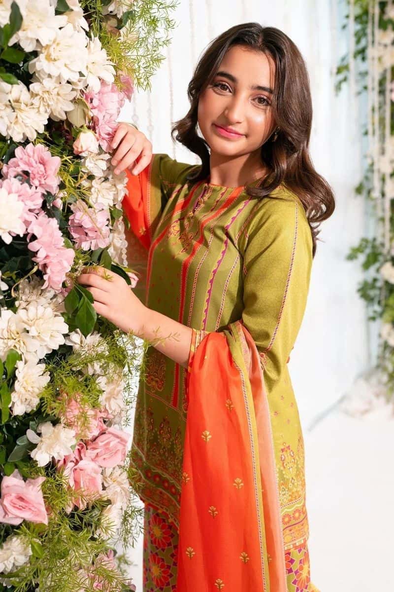 Herringbone Digital Printed 3 Pc Suit - alternate view