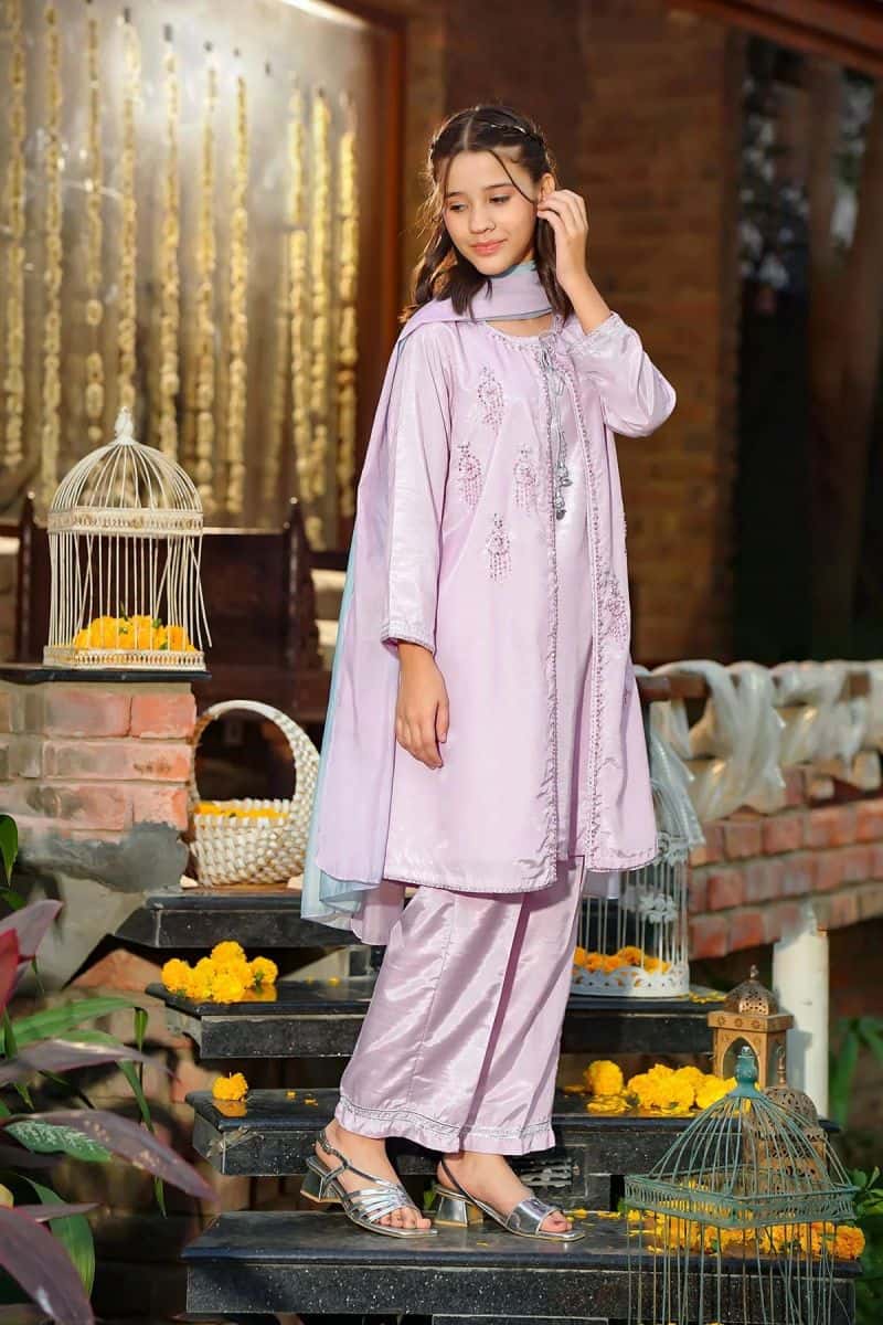 Cotton Silk Hand Adda Work 3 Pc Suit - alternate view
