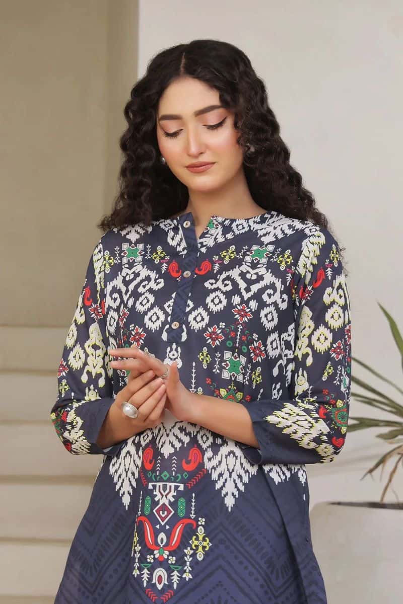 Poly Lawn Digital Printed 2 Pc Suit - alternate view