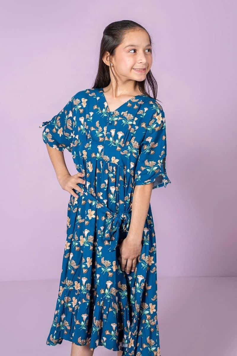 Boski Linen Printed Dress - alternate view