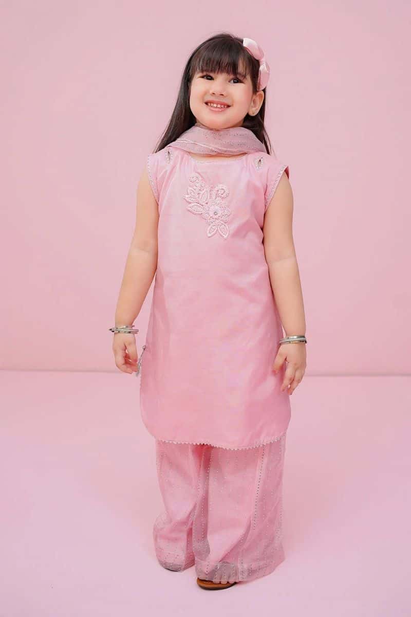 Cotton Silk Hand Adda Work 3 Pc Suit - alternate view