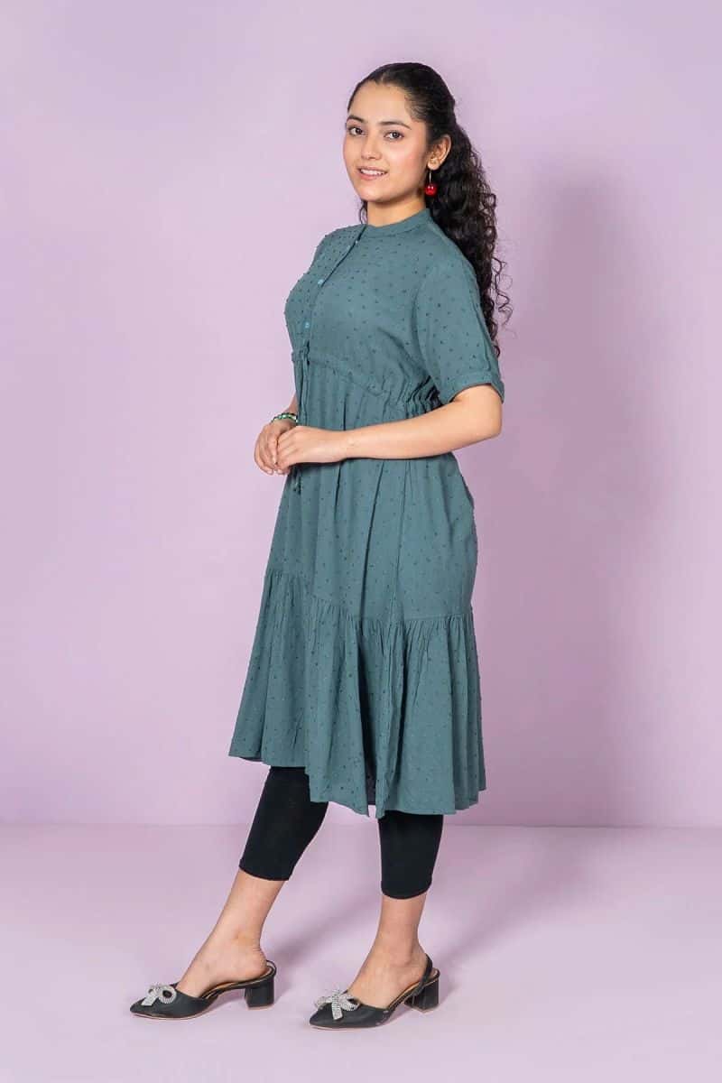 Cotton Broschia Dress - alternate view
