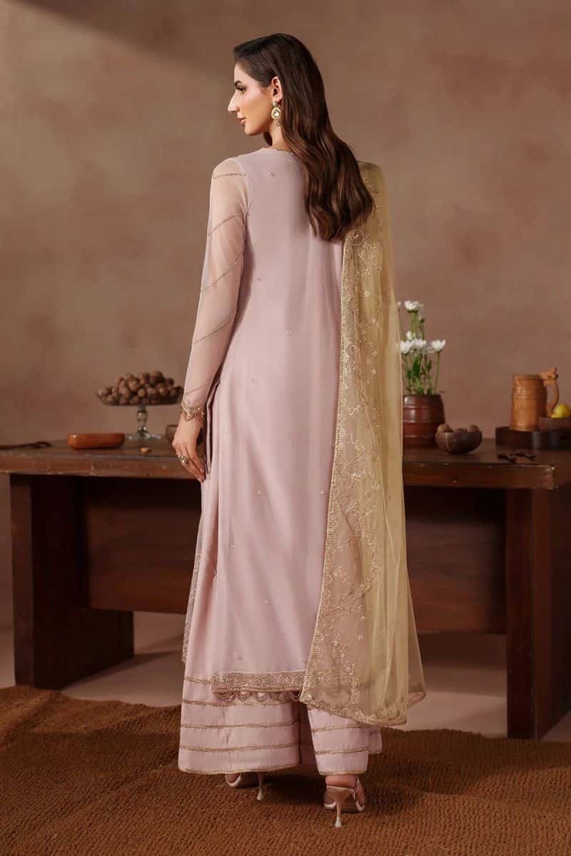 Embroidered Raw Silk Unstitched Suit (MUF-06) - alternate view