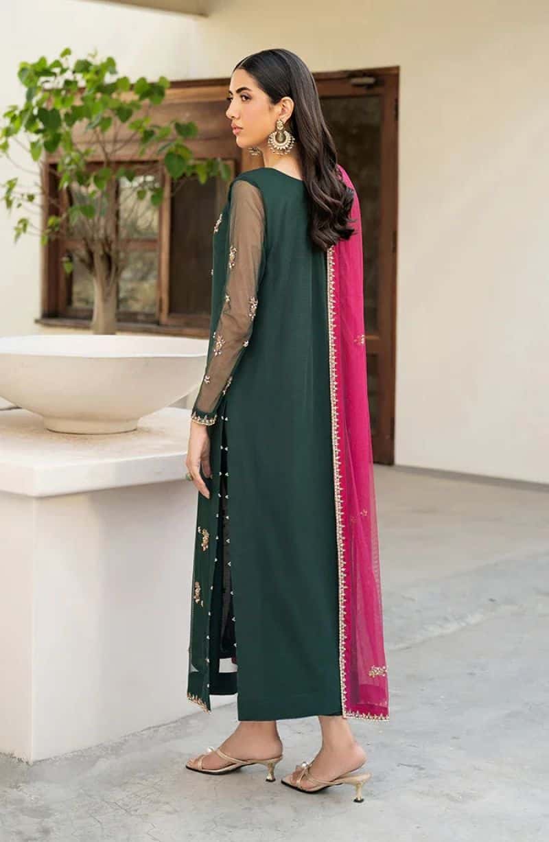 Raw Silk Unstitched Suit (HW-03) - alternate view