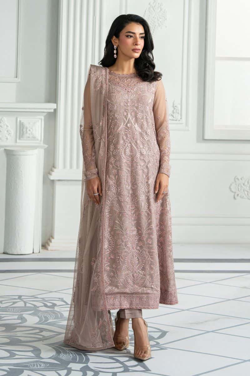 Embroidered Raw Silk Unstitched Suit (ZRI-06)