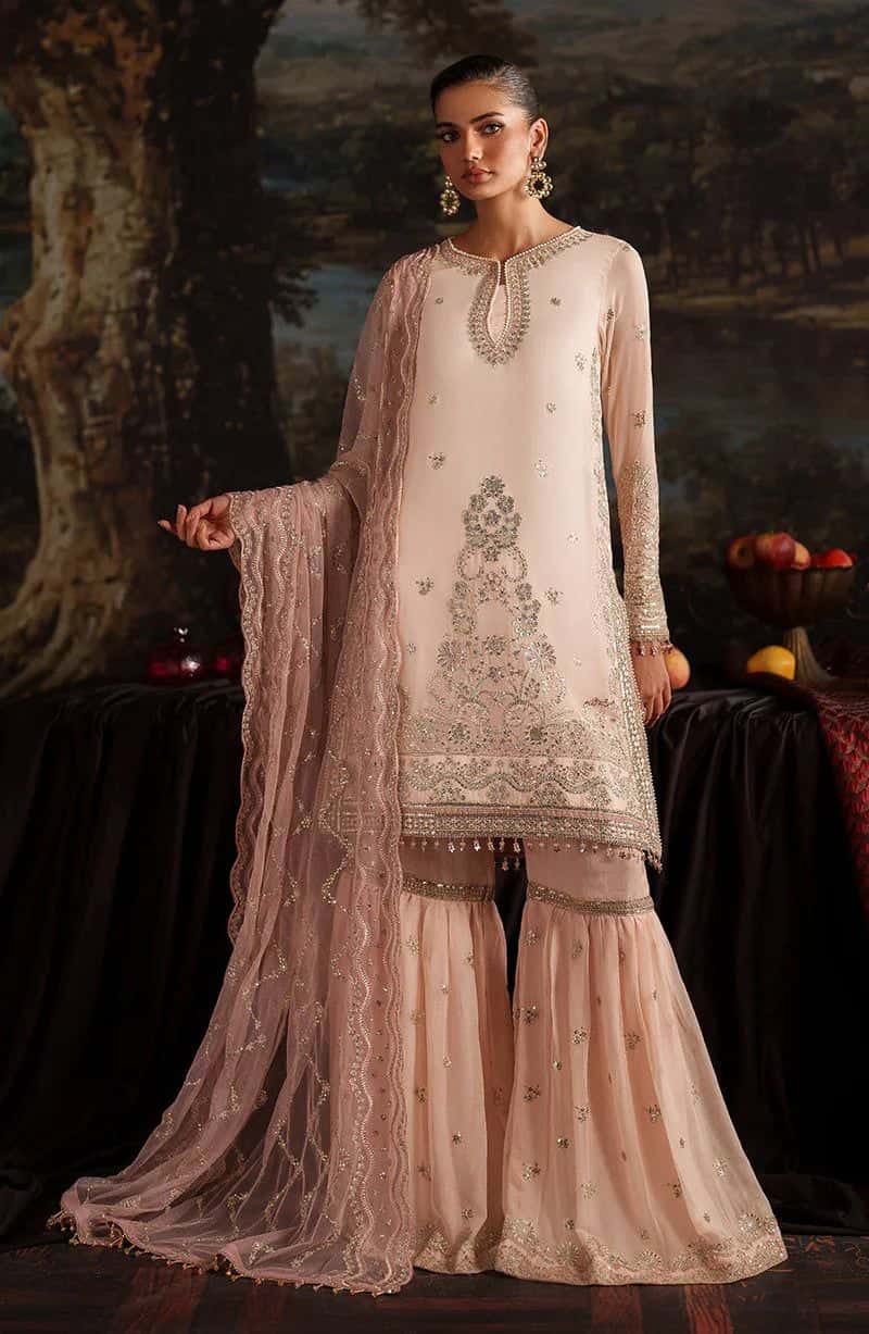 Embroidered Chiffon Unstitched Suit (PRC-08)