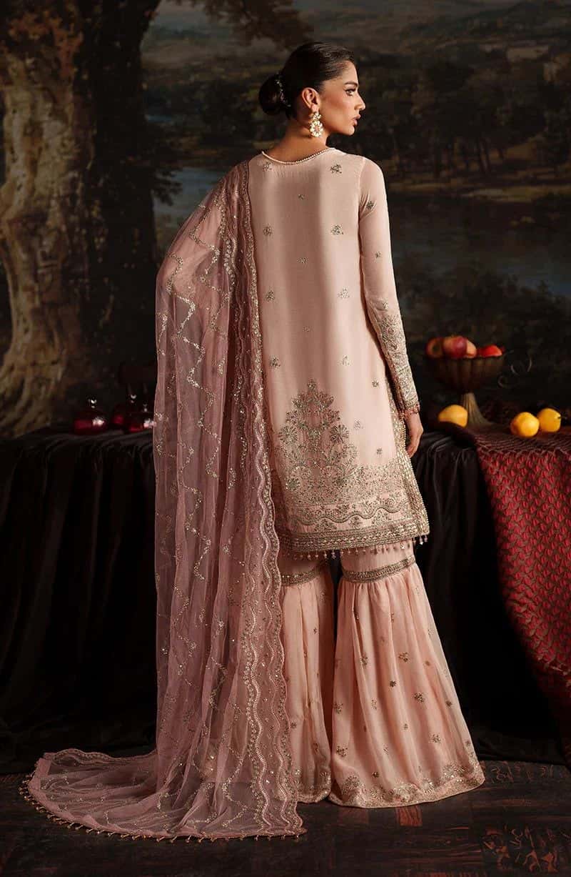 Embroidered Chiffon Unstitched Suit (PRC-08) - alternate view