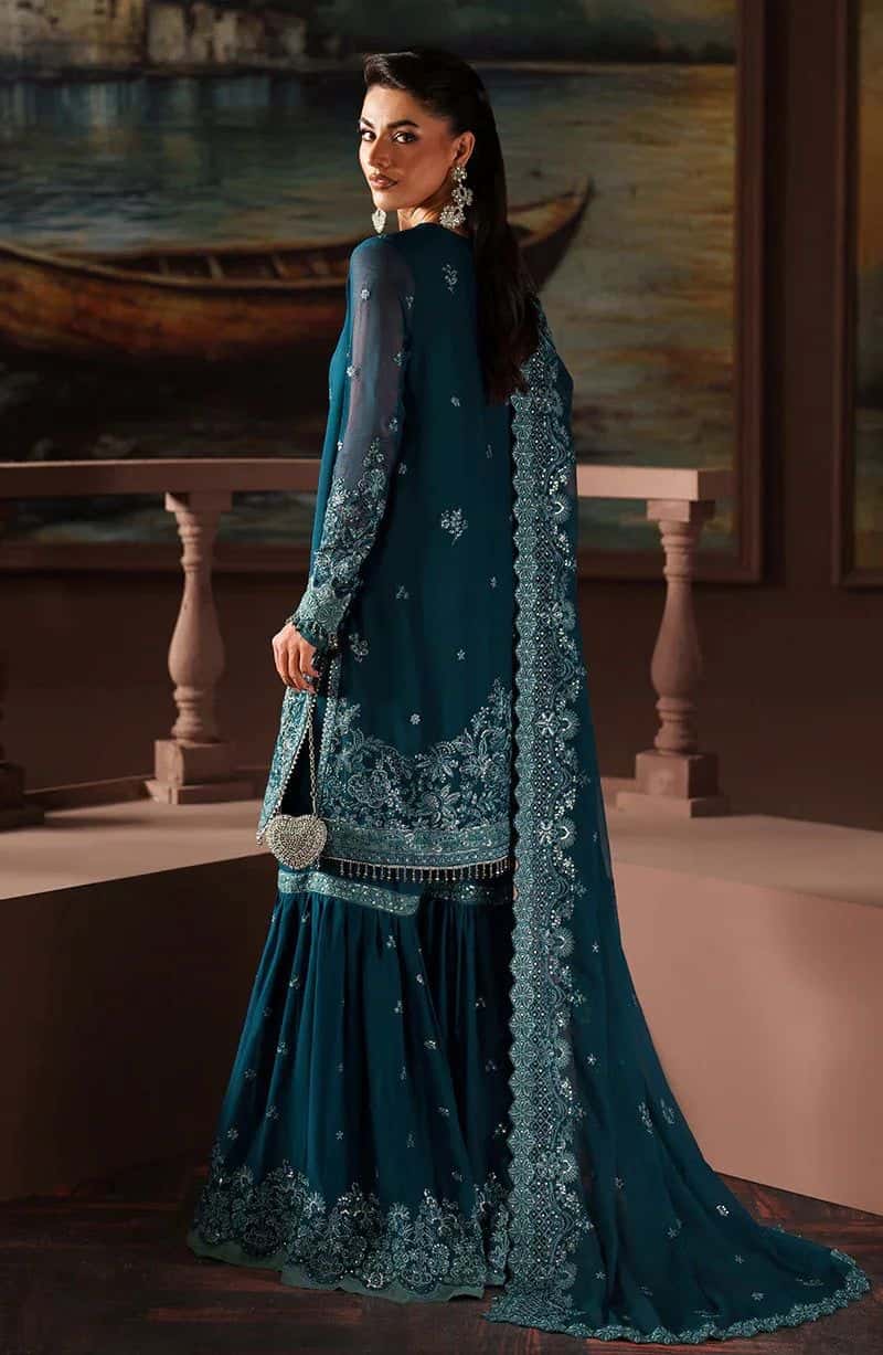 Embroidered Chiffon Unstitched Suit (PRC-03) - alternate view
