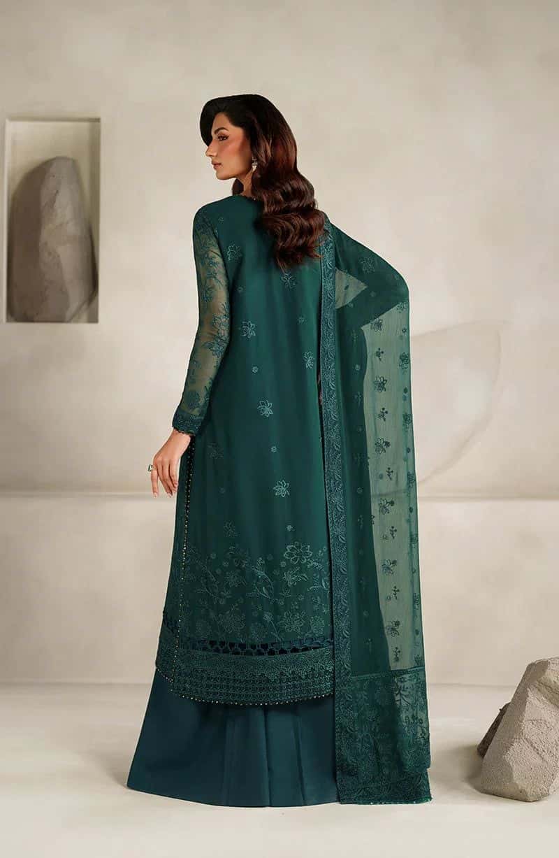 Embroidered Raw Silk Unstitched Suit (MT-06) - alternate view