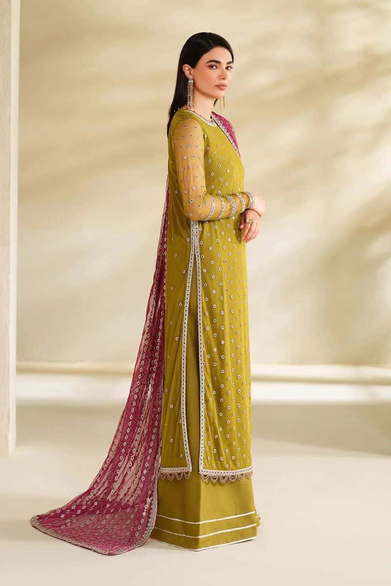 Embroidered Raw Silk Unstitched Suit (RFE-05) - alternate view