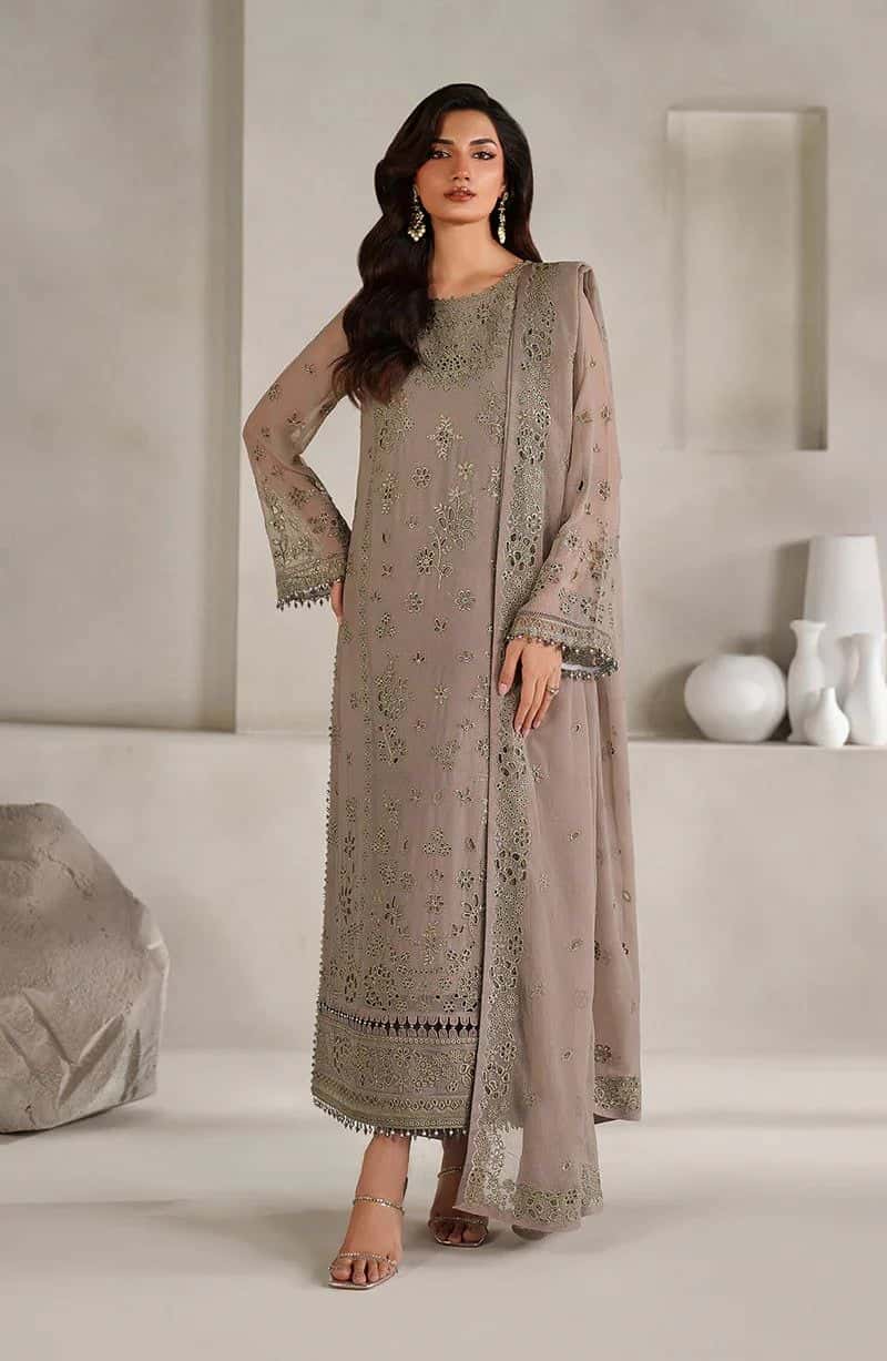 Embroidered Raw Silk Ready-to-Wear Suit (MT-08)