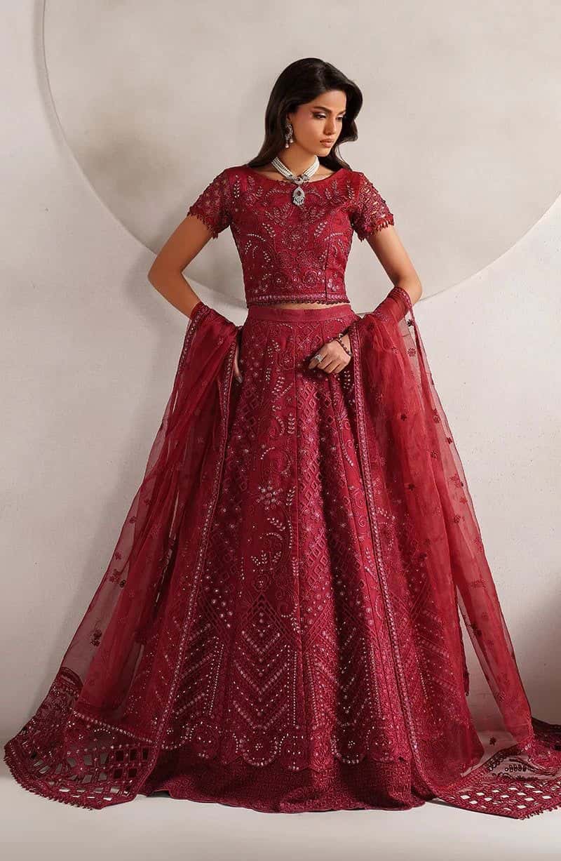 Embroidered Raw Silk 2 Piece Ready-to-Wear Suit (MT-01)