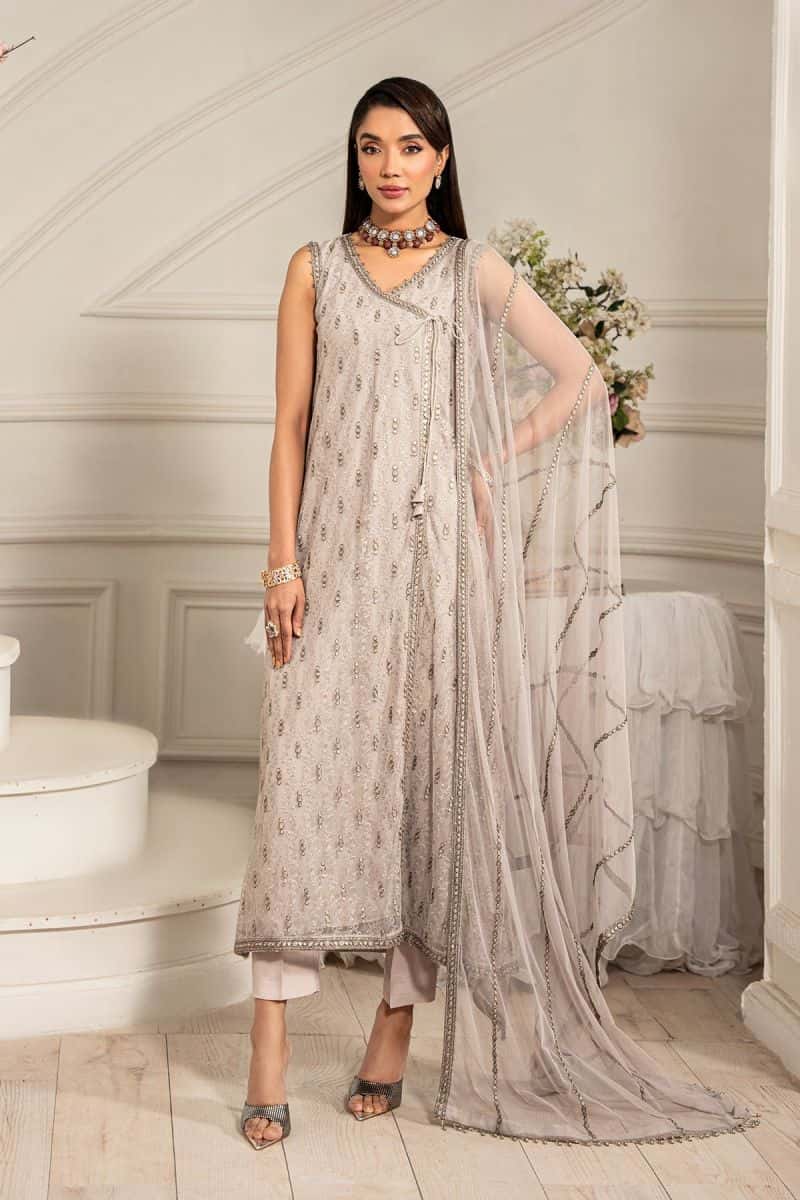 Embroidered Raw Silk Ready-to-Wear Suit (ZFE-05)