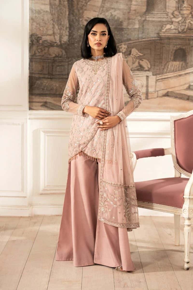 Embroidered Raw Silk Ready-to-Wear Suit (ZFE-03)