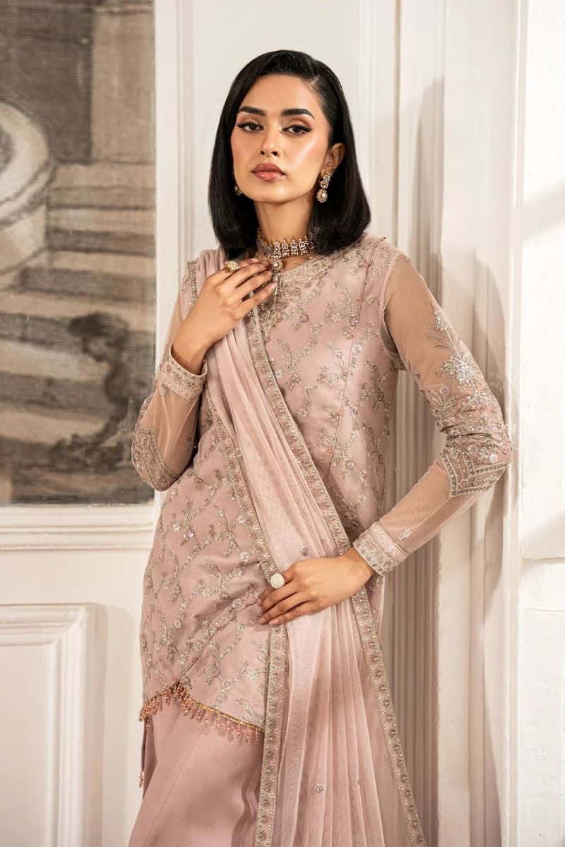 Embroidered Raw Silk Ready-to-Wear Suit (ZFE-03) - alternate view