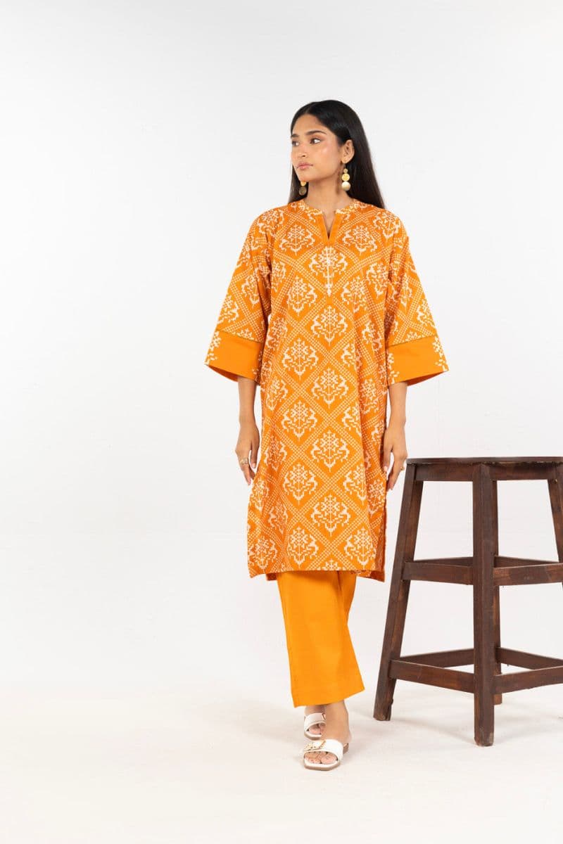 Mustard Printed Irish 3 Piece Dupatta