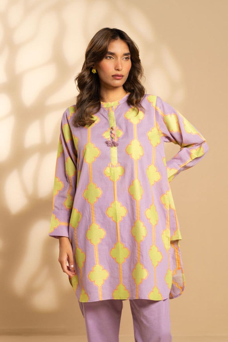 Purple Jacquard 2 Piece Ready-to-Wear Suit thumbnail
