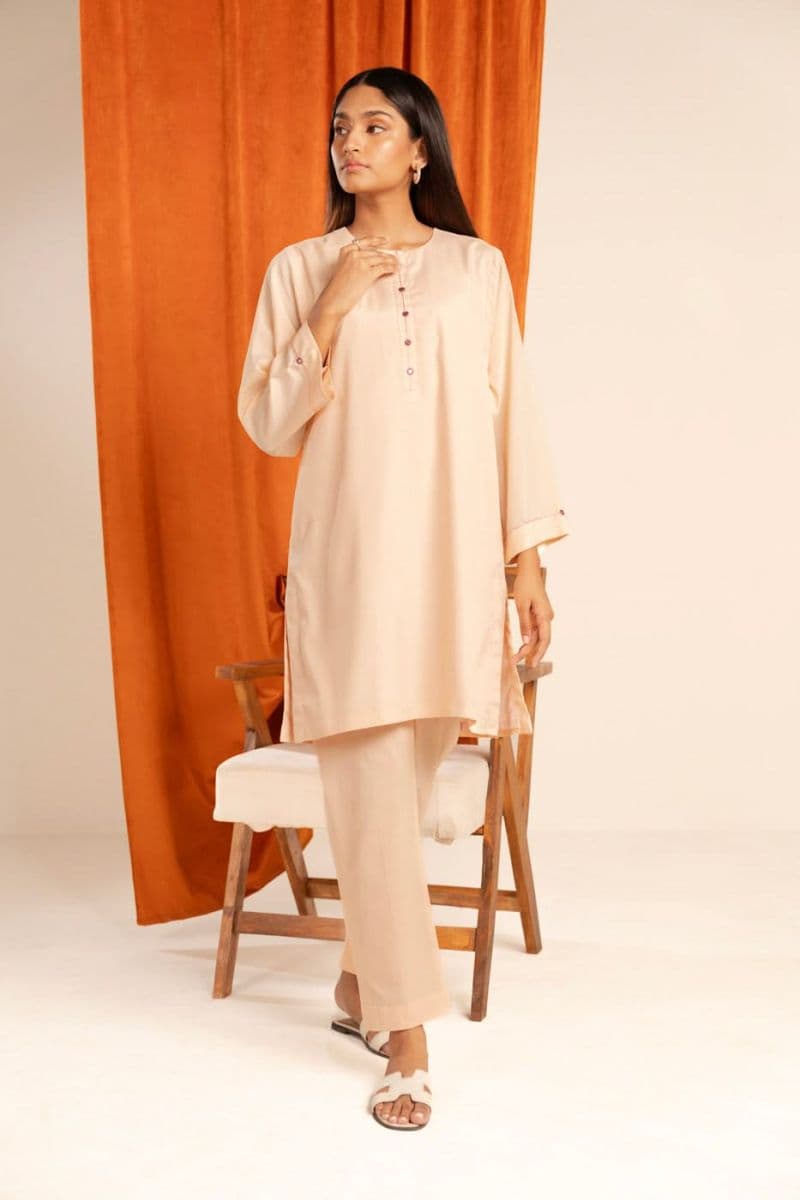 Peach Yarn Dyed Ready-to-Wear Suit