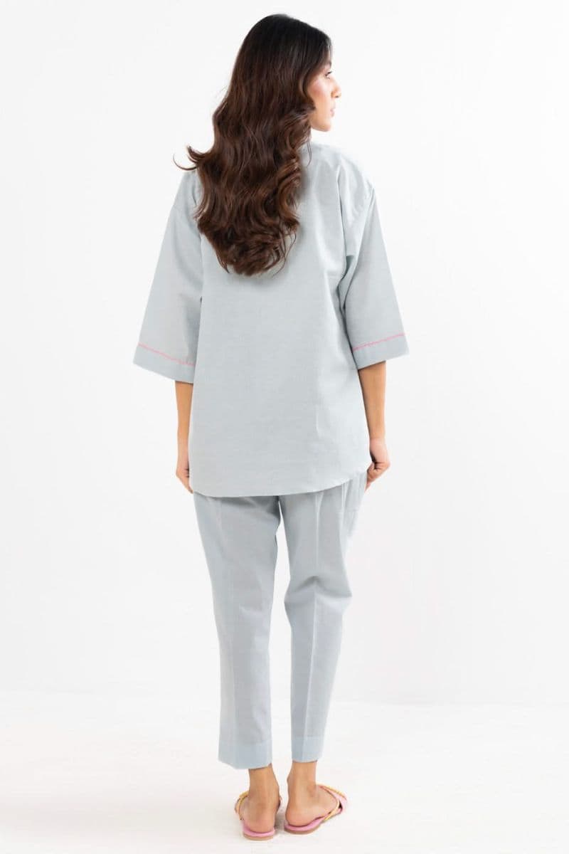 Grey Printed Lawn Ready-to-Wear Suit