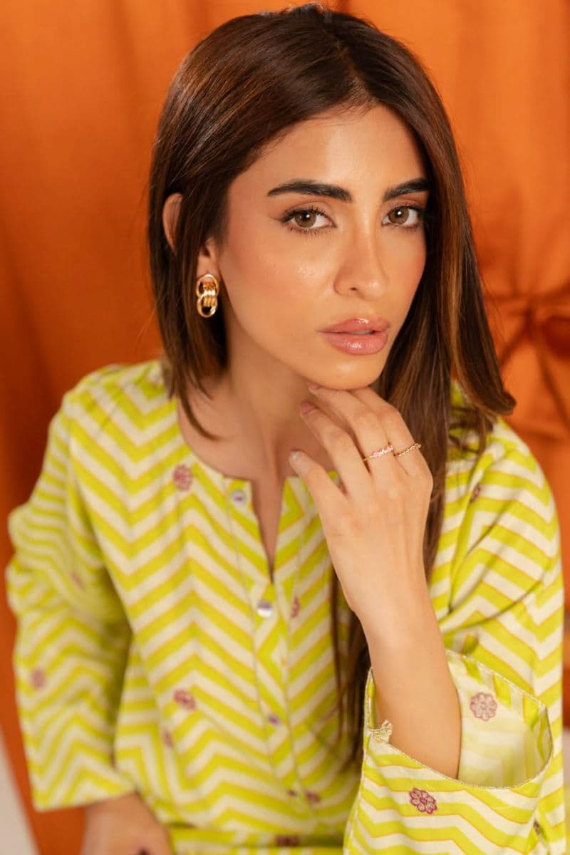 Green Embroidered Cotton Silk 3 Piece Ready-to-Wear Suit
