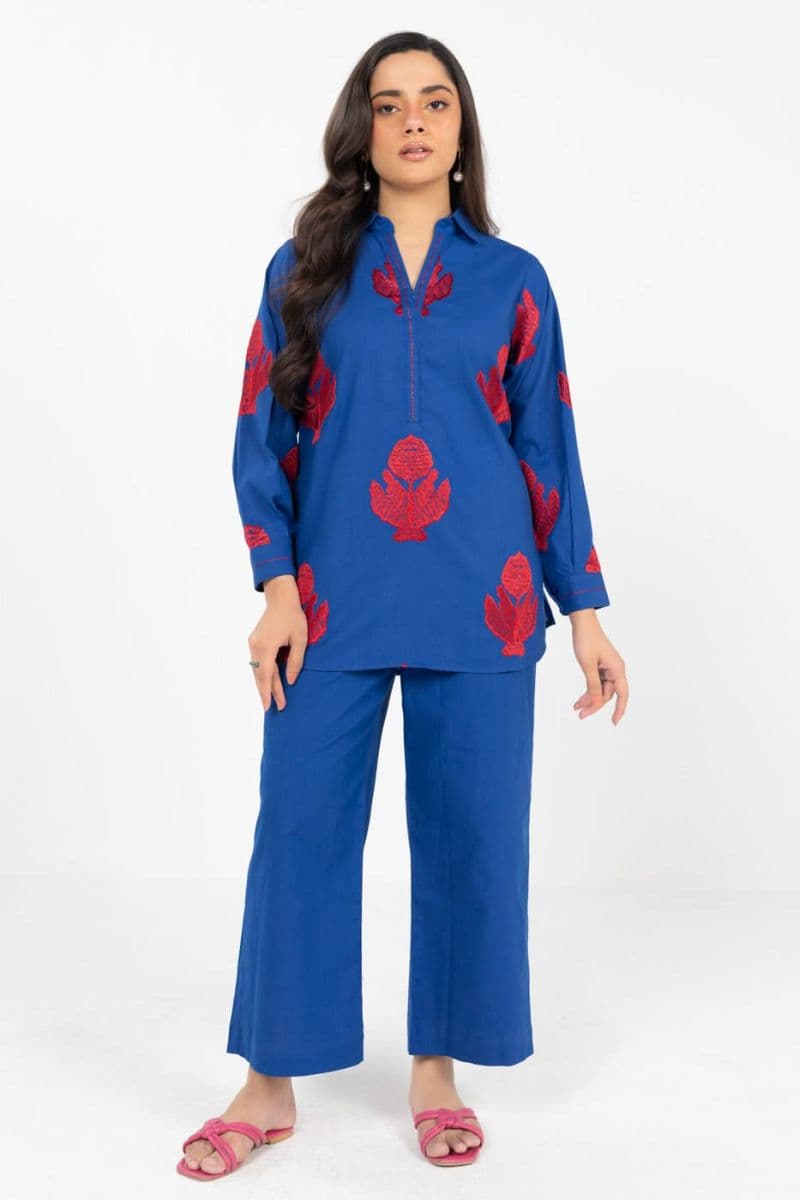 Blue Embroidered Ready-to-Wear Suit thumbnail