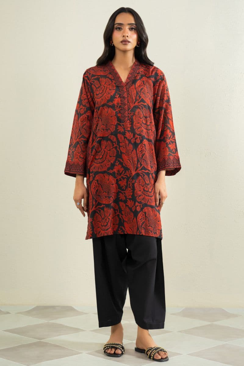 Black Solid Irish Ready-to-Wear Shalwar